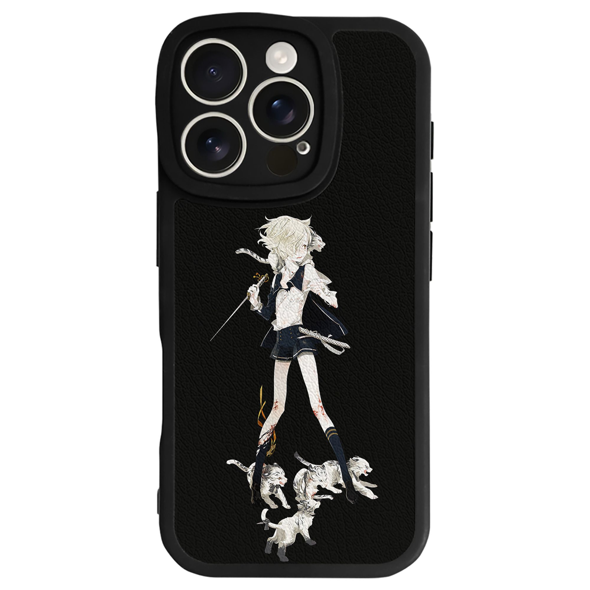 （画像用） 刀剣乱舞 Touken Ranbu 【iPhone 16シリーズ対応】シリコンスマホケース（レザー調） 材質：シリコン